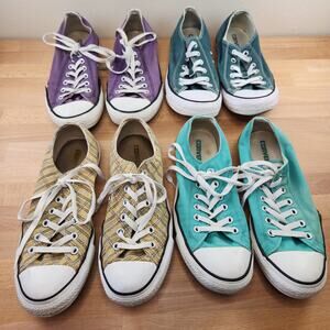 Low Top Converse Lot of 4- Women's Size 9